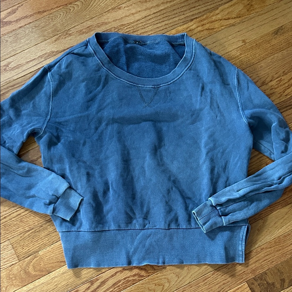Free People Blue Sweatshirt